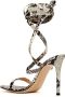 Gianvito Rossi Borneo sandalen met pythonprint Beige - Thumbnail 3