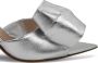 Gianvito Rossi Muiltjes met metallic hak Grijs - Thumbnail 2