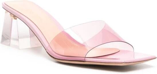 Gianvito Rossi Cosmic 55 doorzichtige muiltjes Roze