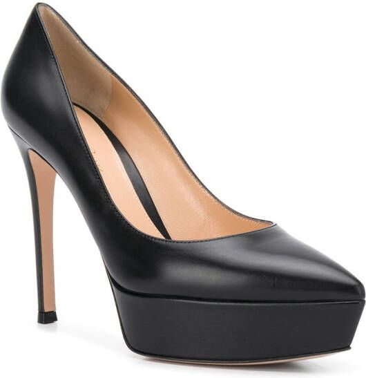 Gianvito Rossi Dasha pumps met plateauzool Zwart