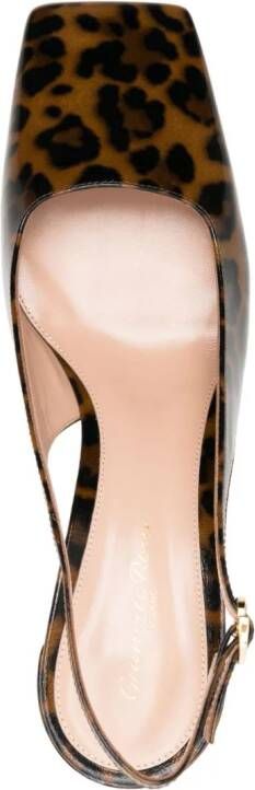 Gianvito Rossi Freeda 55mm slingback pumps Beige