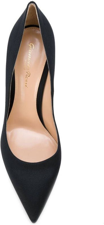 Gianvito Rossi Gianvito 105 mm satijnen pumps Zwart