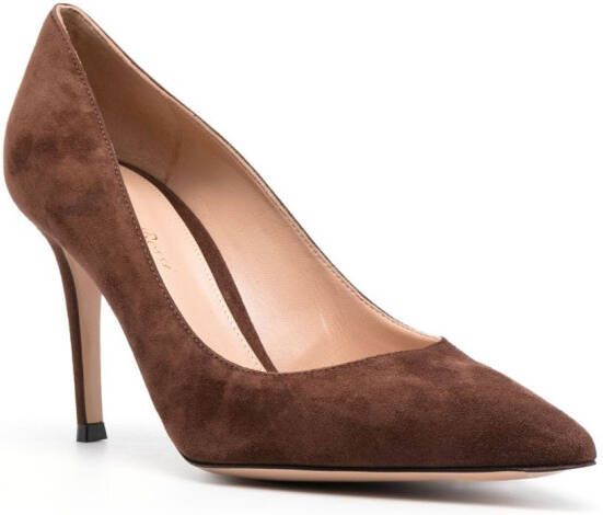 Gianvito Rossi Gianvito suède pumps Bruin