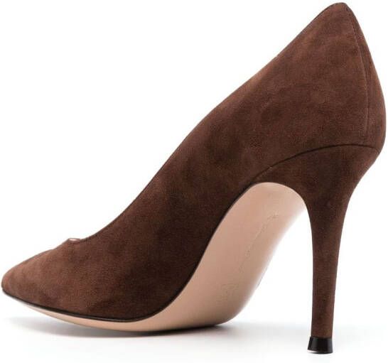 Gianvito Rossi Gianvito suède pumps Bruin