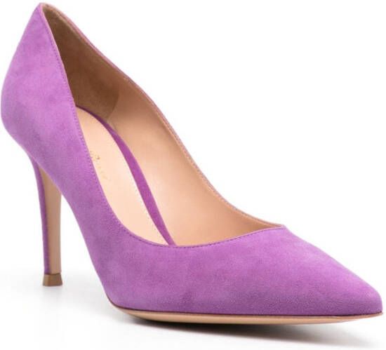 Gianvito Rossi Gianvito suède pumps Paars