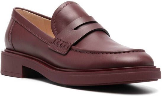 Gianvito Rossi Harris penny loafers Rood