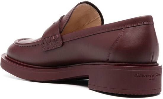 Gianvito Rossi Harris penny loafers Rood