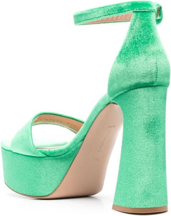 Gianvito Rossi Holly chenille sandalen Groen