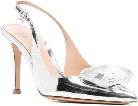 Gianvito Rossi Jaipur slingback pumps Zilver