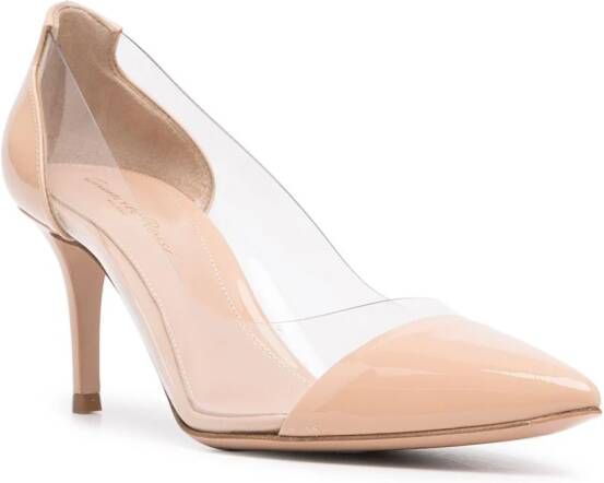 Gianvito Rossi 70 mm Plexi pumps Beige