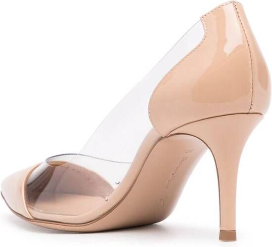 Gianvito Rossi 70 mm Plexi pumps Beige