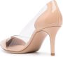 Gianvito Rossi 70 mm Plexi pumps Beige - Thumbnail 3