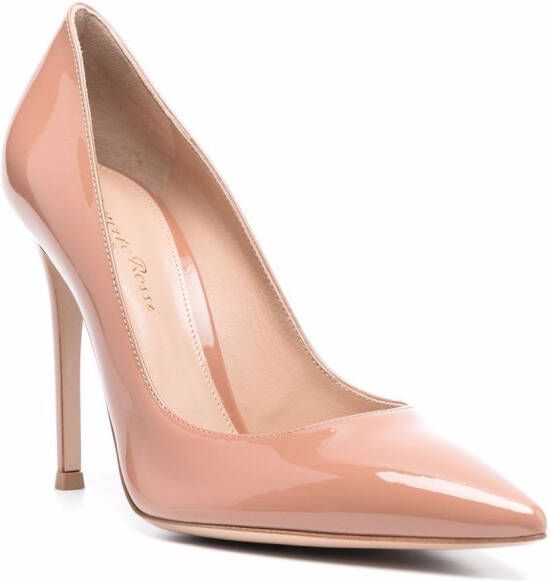 Gianvito Rossi Lakleren pumps Beige