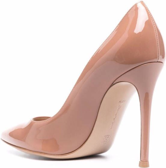 Gianvito Rossi Lakleren pumps Beige