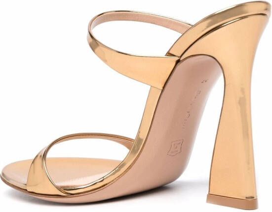 Gianvito Rossi Leren sandalen Beige