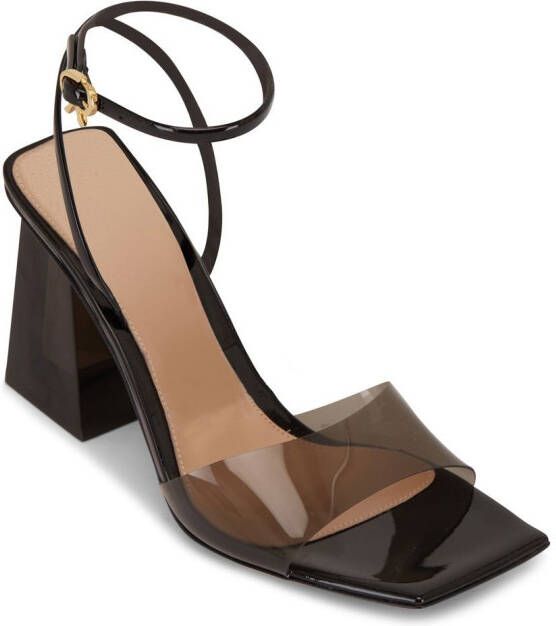 Gianvito Rossi Leren sandalen Zwart