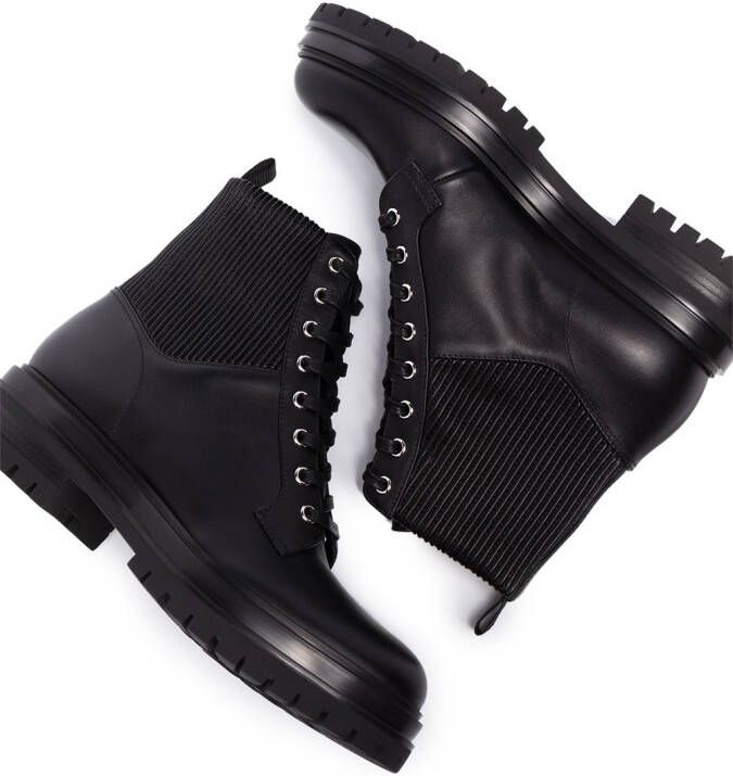 Gianvito Rossi Martis combat boots Zwart