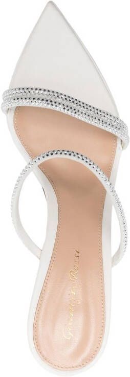 Gianvito Rossi Montecarlo sandalen verfraaid met kristal Wit