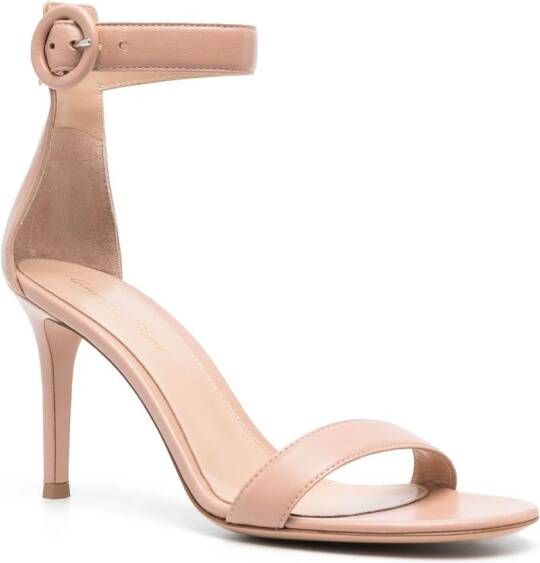 Gianvito Rossi Portofino leren sandalen Roze