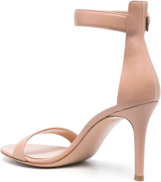 Gianvito Rossi Portofino leren sandalen Roze