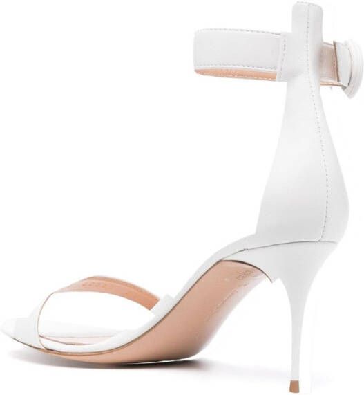 Gianvito Rossi Portofino leren sandalen Wit