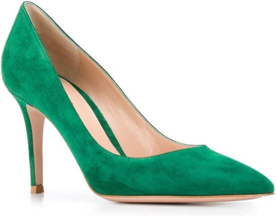 Gianvito Rossi Pumps met puntige neus Groen