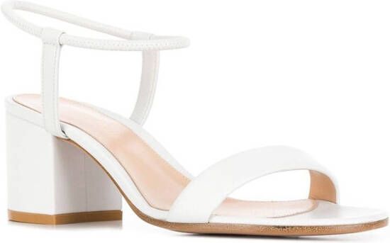 Gianvito Rossi sandalen met blokhak Wit