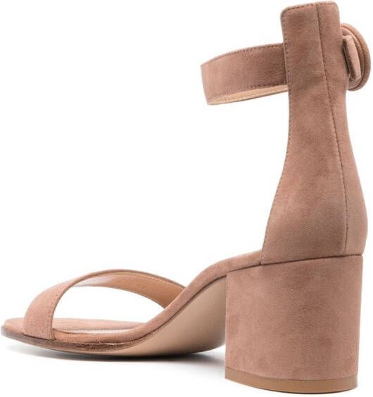 Gianvito Rossi Sandalen met enkelbandje Beige