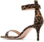 Gianvito Rossi Sandalen met luipaardprint Bruin - Thumbnail 3