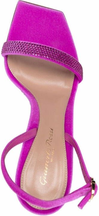 Gianvito Rossi Sandalen met stras Roze