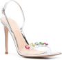 Gianvito Rossi Ribbon Candy 105mm sandalen verfraaid met kristallen Zilver - Thumbnail 2