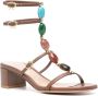 Gianvito Rossi Shamali 55mm leren sandalen Bruin - Thumbnail 2