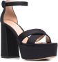 Gianvito Rossi Sheridan sandalen met plateauzool Zwart - Thumbnail 2