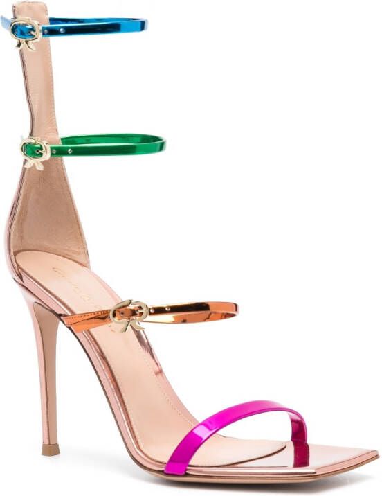 Gianvito Rossi Uptown sandalen met lint Roze