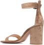 Gianvito Rossi Versilia suède sandalen Bruin - Thumbnail 3