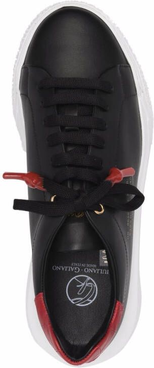 Giuliano Galiano Nemesis sneakers met chunky zool Zwart