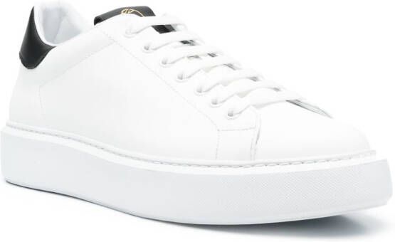 Giuliano Galiano Sneakers met contrasterend detail Wit