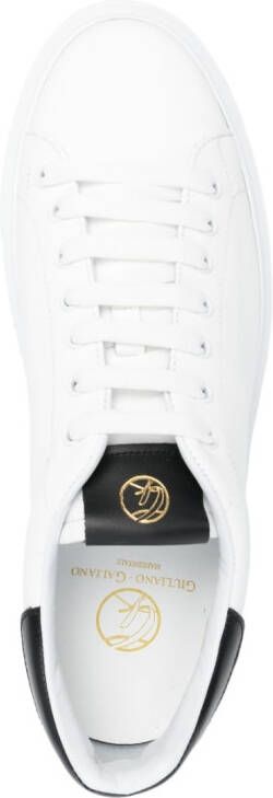 Giuliano Galiano Sneakers met contrasterend detail Wit