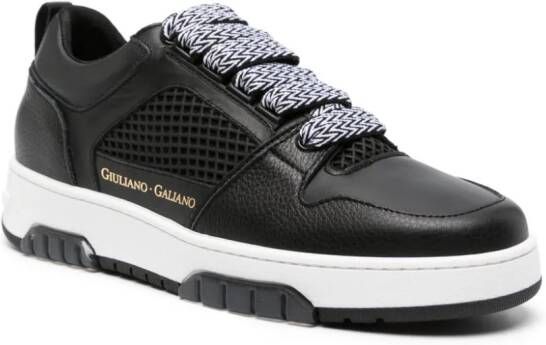 Giuliano Galiano Sneakers met logoprint Zwart