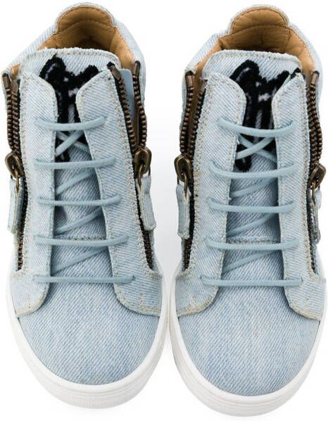 Giuseppe Junior Hoge sneakers Blauw