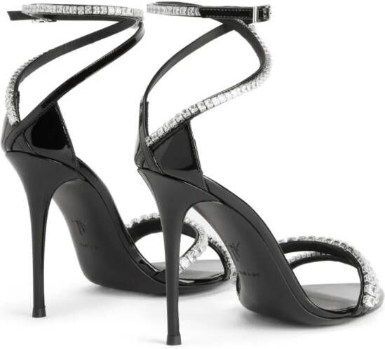 Giuseppe Zanotti Abileene sandalen verfraaid met kristallen Zwart