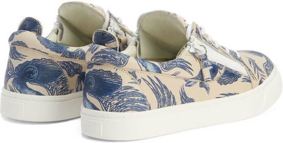 Giuseppe Zanotti Abstract low-top sneakers Beige