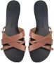 Giuseppe Zanotti Alhima leren sandalen Bruin - Thumbnail 4