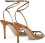 Giuseppe Zanotti Amiila metallic leren sandalen Bruin - Thumbnail 3