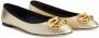 Giuseppe Zanotti Amur ballerina pumps met logoplakkaat Goud - Thumbnail 2