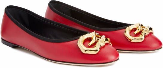 Giuseppe Zanotti Amur ballerina's Rood