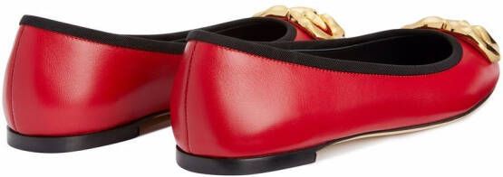 Giuseppe Zanotti Amur ballerina's Rood