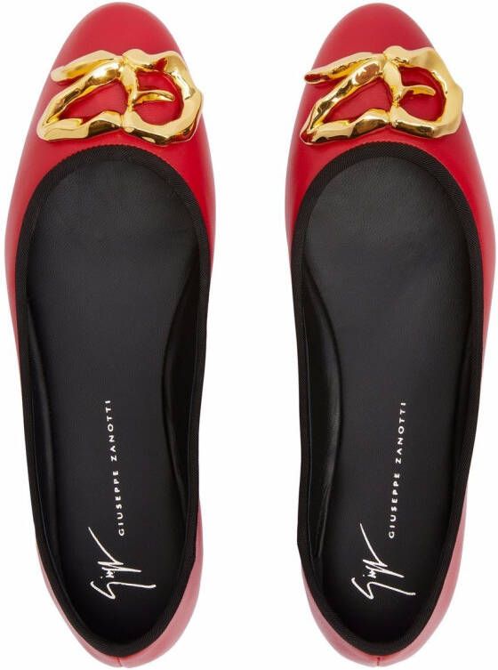 Giuseppe Zanotti Amur ballerina's Rood