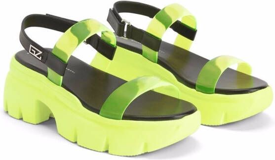 Giuseppe Zanotti Apocalypse sandalen met chunky zool Geel