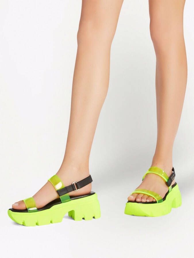 Giuseppe Zanotti Apocalypse sandalen met chunky zool Geel